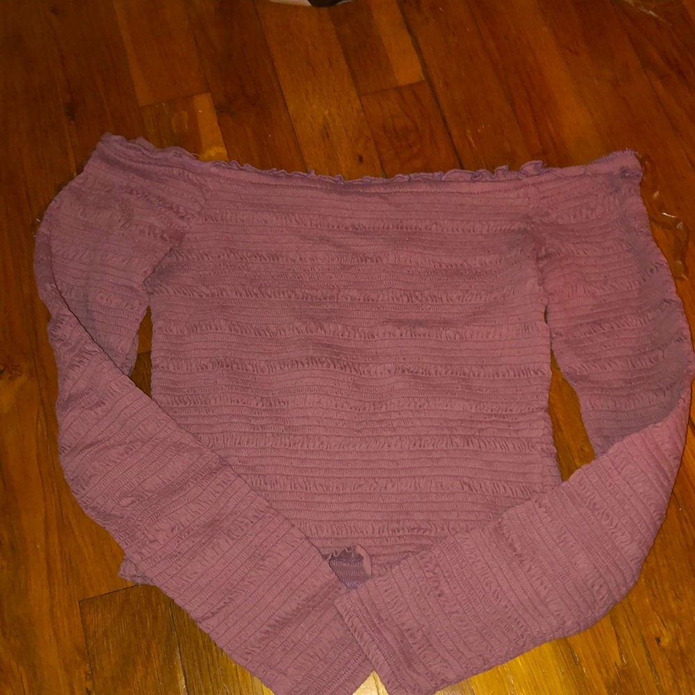 Dusty pink long sleeve shirt